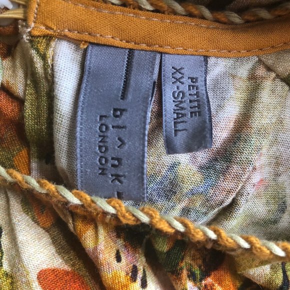 NWOT Bl^nk Blank London Anthropologie sequin embellished blouse XXSP XXS petite - Picture 15 of 15